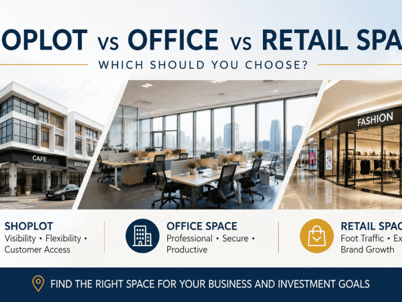 Shoplot vs Office vs Retail Space