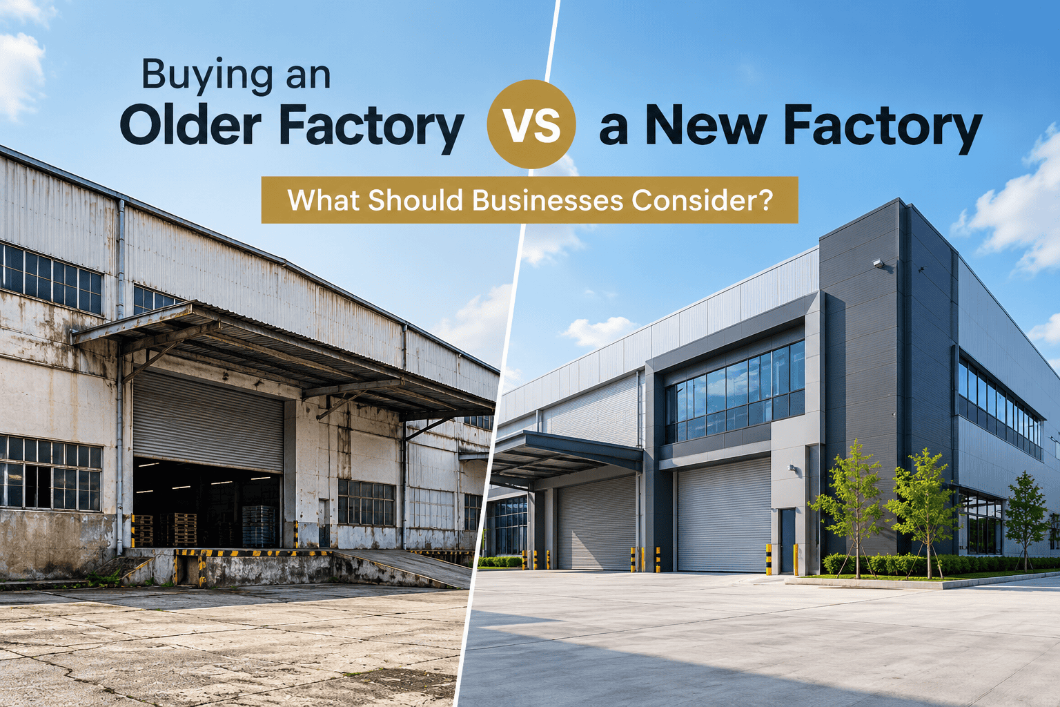 Buying an Older Factory vs a New Factory